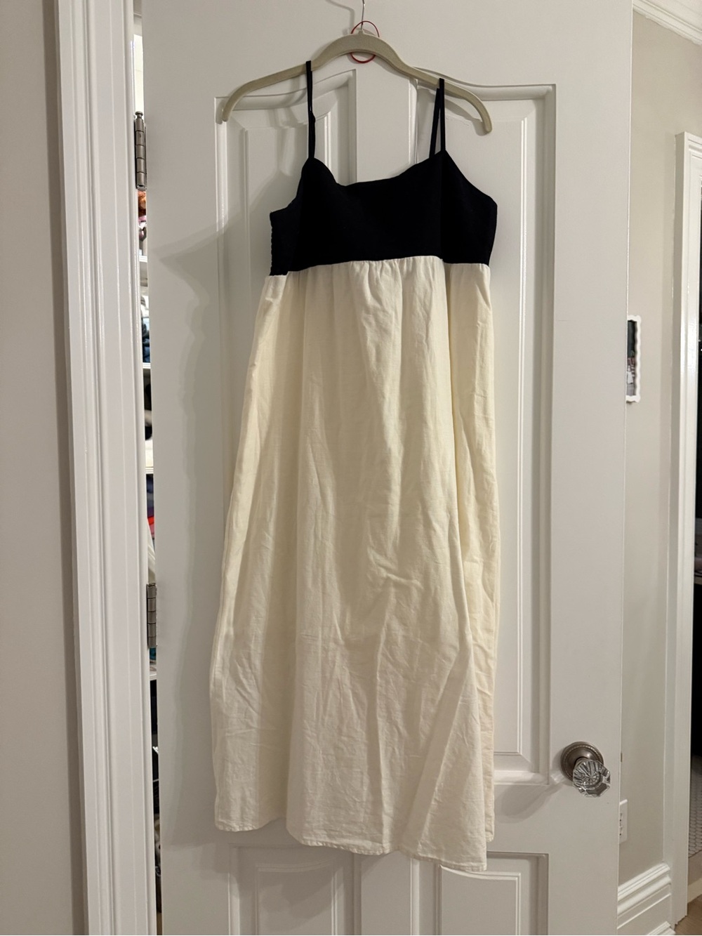 Colorblock Straight Neck Sincerely Jules Midi Dress